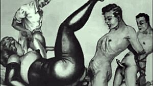 have you seen these vintage erotic drawings? the erotic alphabet is so hot