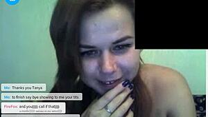 Webcam show with blonde Tannya and chubby Annica stripping live