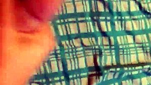 Young British twink masturbates with big cock in bedroom after gay porn viewing