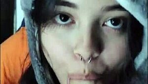 Beautiful Teen Babe Deepthroats And Blows In Amateur Oral Session!