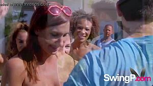 Fun A Oral Sex In A Naughty Outdoor Game Between Horny Swingers!