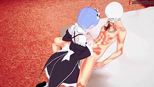 rem says, 'come get this boobjob from the maid'