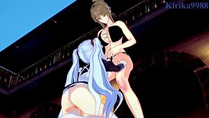 Sagiri Sakurai and Chitose Kisaragi and Ruri Hoshino in Super Robot Wars T & V & Martian Successor Nadesico