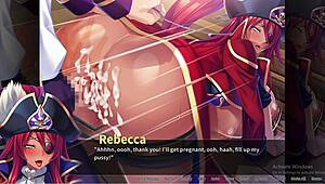 pirate booty bukkake buccaneer rebecca h bondage scene