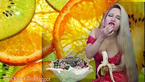 food porn takes a twist with financial domination and fetish glasses play.