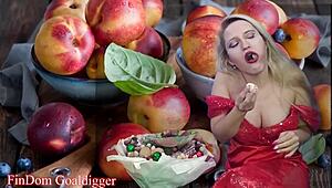 food porn takes a twist with financial domination and fetish glasses play.