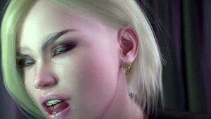 Two perfect asses vs huge white cock 😍