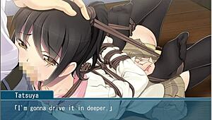 I’m getting punished by my teacher in Ojou-sama’s lesson part 1. These extracurricular games leave me bound and helpless.