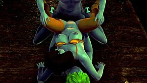 Velma cosplay turns into a wild animated encounter.