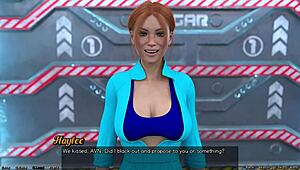 Stranded in Space 33: First Kiss with Redhead Haylee