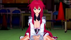 Rias Gremory Practices Pornstar Fucking in HS DxD Roleplay