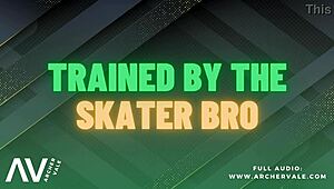 is this skater boy seduced into crossdressing bdsm slave with dirty talk?