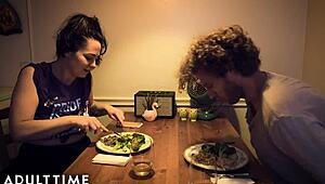 quarantine sex with step-dad turns into a wild model time