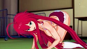 Rias Gremory Practices Pornstar Fucking in HS DxD Roleplay