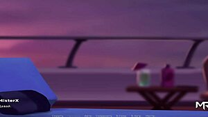 in summertime saga, blowjob on yacht with big ass 😎