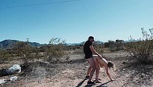 i got wild having sex by the road in the desert