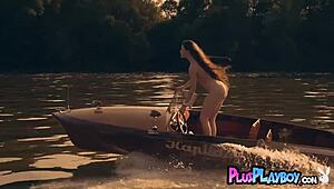 Amazing Bubble Butt Brunette Teen Joy Draiki Shows Perfect Ass in Solo