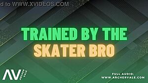 is this skater boy seduced into crossdressing bdsm slave with dirty talk?