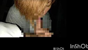 I filmed my Japanese amateur girlfriend giving blowjob and handjob outdoors