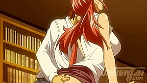 Lesbian teacher tries big cock in uncensored hentai