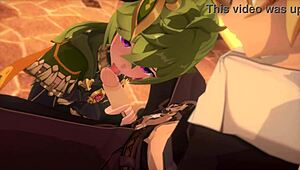 Garden Collei Genshin Impact in Stunning 3D Cartoon Hentai Animation