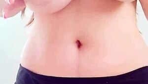 smashing hot teen cowboy boobs in a black bikini during rough massage by depravedminx