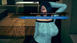 polyturnon 4 with curvy tits and cute outfit