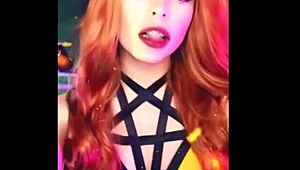 Cosplay girl alicebong in ahegao compilation