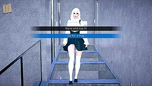 polyturnon 4 with curvy tits and cute outfit