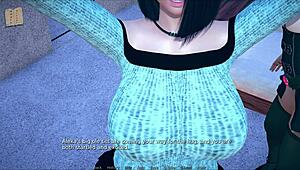 polyturnon 4 with curvy tits and cute outfit