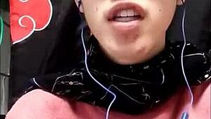 Gays share messages in asian japanese context