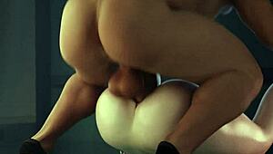 Ravens jadi liar dalam aksi hentai sub Sepanyol