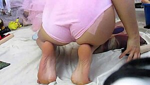 Just a teen soaking her panties with a huge squirt