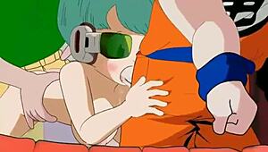 Yo, check this wild Bulma tribute with monster hentai action