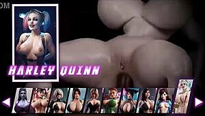 Sex game features chun li, yorha 2b, and widowmaker in anal action