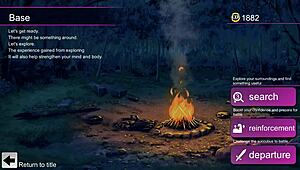 Pretty lady making a footjob in suc dung side story hentai game 😍