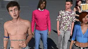 blonde with big tits and ass in 3d anime hentai game