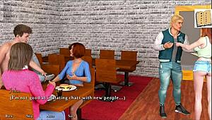 blondine med store patter og fed røv i 3D anime hentai spil