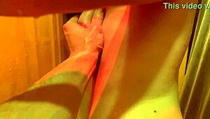 busted her wet pussy open - amateur teen throws ass back on dick in shower so good