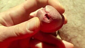 just edging my cock from soft with precum in natural light. can't stop playing close up like this!