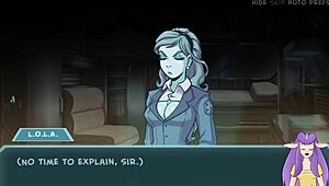 Star Chanel battles in space with big tits