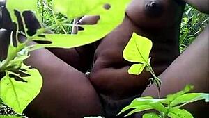 I'M Tribal African, Fingering Myself In The Wood With Toys