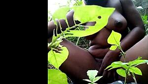 I'M Tribal African, Fingering Myself In The Wood With Toys