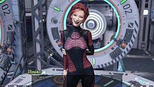 is this asian milf scientist stranded in space showcasing her project?