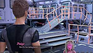 is this asian milf scientist stranded in space showcasing her project?