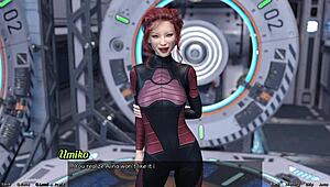 is this asian milf scientist stranded in space showcasing her project?