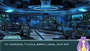 Star Chanel battles in space with big tits