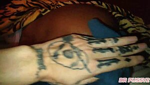 Amante fills Angolan black beauty with cum for cuck to see.