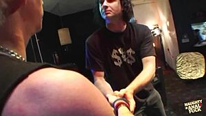 band members fuk two sluty chicks anal dp, cum mouth