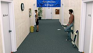 ending the first day of college with huge tits and cum?